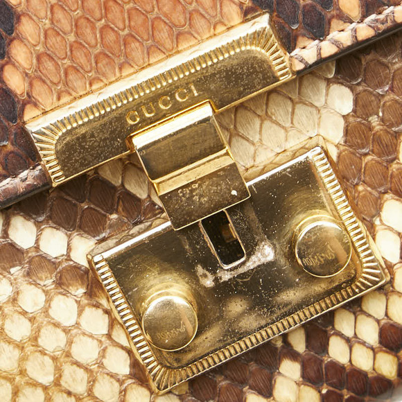 Gucci Gucci Python Leather Chain Wallet 453506 Leather Long Wallet 453506 - Picture 5 of 14